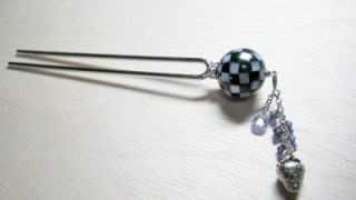 シェルボールの珠かんざし