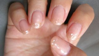 シェル埋め込みジェルネイル