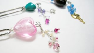 和もっちゃ箱出展作品 珠しづくかんざしハートシリーズ